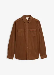Camicia di velluto a coste elasticizzato con cotone, bonprix