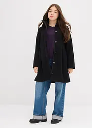 Cappotto svasato con cappuccio e pinces, bonprix