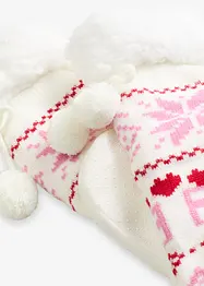 Calzini da casa con fodera teddy e suola cucita, bonprix
