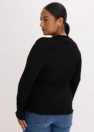 Maglia a costine in misto viscosa, bonprix