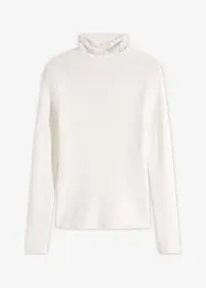 Maglione a coste in misto viscosa fluente, bonprix