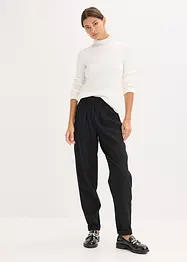 Maglione a coste in misto viscosa fluente, bonprix