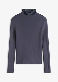 Maglione a coste in misto viscosa fluente, bonprix