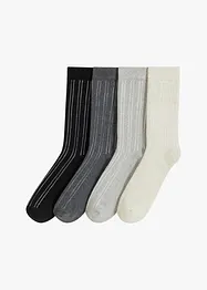Calzini termici foderati in spugna in misto cotone biologico (pacco da 4), bonprix