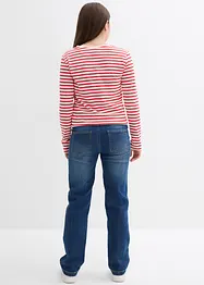 Jeans straight, vita media, bonprix