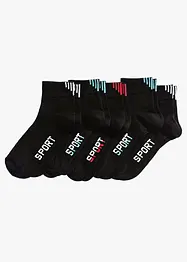 Calzini sportivi con scritta (pacco da 5 paia), bonprix