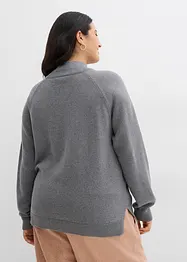Maglione a collo alto in puro cotone, bonprix