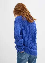 Maglione in  filato grosso di puro cotone, bonprix