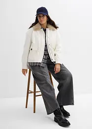 Giacca invernale in simil lana, bonprix