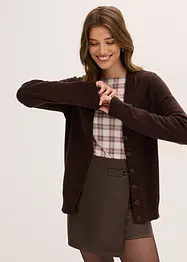 Cardigan lungo in soffice misto viscosa, bonprix