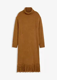 Abito in maglia con frange al fondo, bonprix