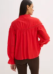 Blusa in fine misto viscosa, bonprix