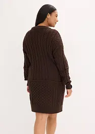 Abito in maglia a trecce, bonprix