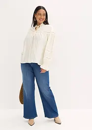 Blusa in fine misto viscosa, bonprix