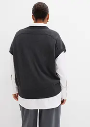 Gilet in maglia di puro cotone, bonprix