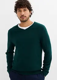 Maglione in filato fine con lana merino, bonprix
