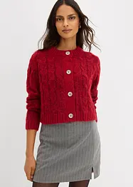 Cardigan in filato grosso di misto lana morbido, bonprix