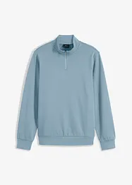 Felpa con colletto e zip, bonprix