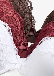 Reggiseno con coppe preformate e poliammide riciclata (pacco da 3), bonprix