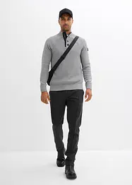 Maglione a collo alto con cotone riciclato, bonprix