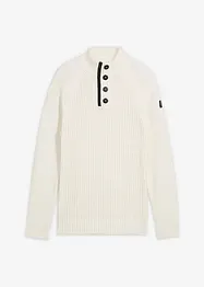 Maglione a collo alto con cotone riciclato, bonprix