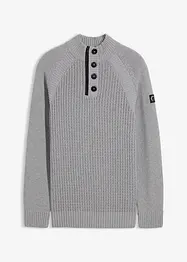 Maglione a collo alto con cotone riciclato, bonprix