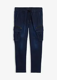 Jeans in tessuto felpato con tasche cargo regular fit, straight, bonprix