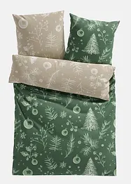 Biancheria da letto double-face con motivo natalizio floreale, bonprix