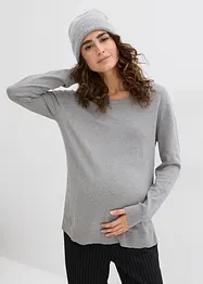 Set 3 in 1 in maglia di cotone, con maglia premaman e top per l’allattamento, bonprix