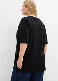 Maglia lunga oversize in puro cotone biologico, bonprix