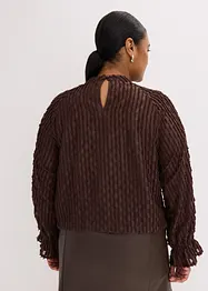 Blusa in materiale operato, bonprix