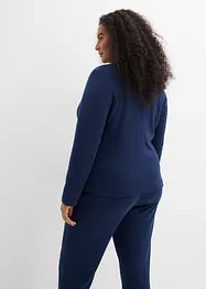 Blazer in felpa con viscosa fluente, bonprix