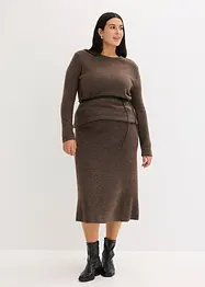 Gonna midi in maglia, bonprix