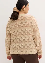 Maglione oversize con morbida lana e alpaca, bonprix