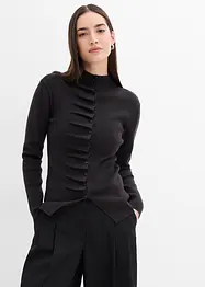 Cardigan in filato fine di misto viscosa morbido, bonprix