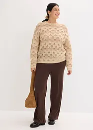 Maglione oversize con morbida lana e alpaca, bonprix