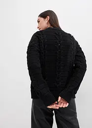 Maglione in  filato grosso a trecce, bonprix