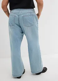 Jeans wide leg con cintura, vita media, bonprix