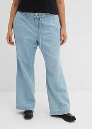 Jeans wide leg con cintura, vita media, bonprix