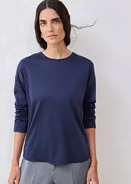 Maglia a maniche lunghe in misto seta, bonprix