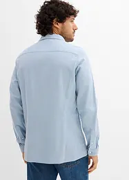Camicia elegante in flanella di puro cotone, slim fit, bonprix