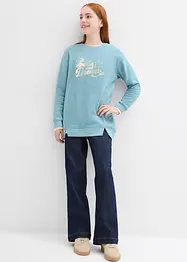 Felpa oversize in puro cotone biologico, bonprix