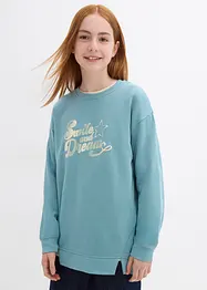 Felpa oversize in puro cotone biologico, bonprix