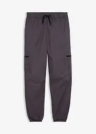 Pantaloni cargo termici foderati in jersey, loose fit, bonprix