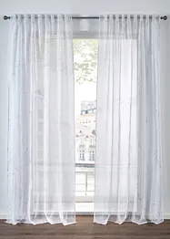 Tenda trasparente con fantasia lucida (pacco da 1), bonprix