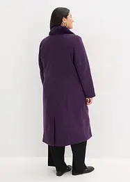 Cappotto con collo in pelliccia sintetica staccabile, bonprix