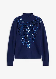 Maglione con paillettes, bonprix