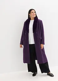 Cappotto con collo in pelliccia sintetica staccabile, bonprix