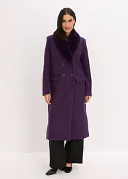 Cappotto con collo in pelliccia sintetica staccabile, bonprix
