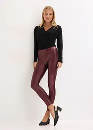 Leggings lucidi in similpelle, bonprix